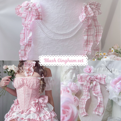 Blush Gingham set
