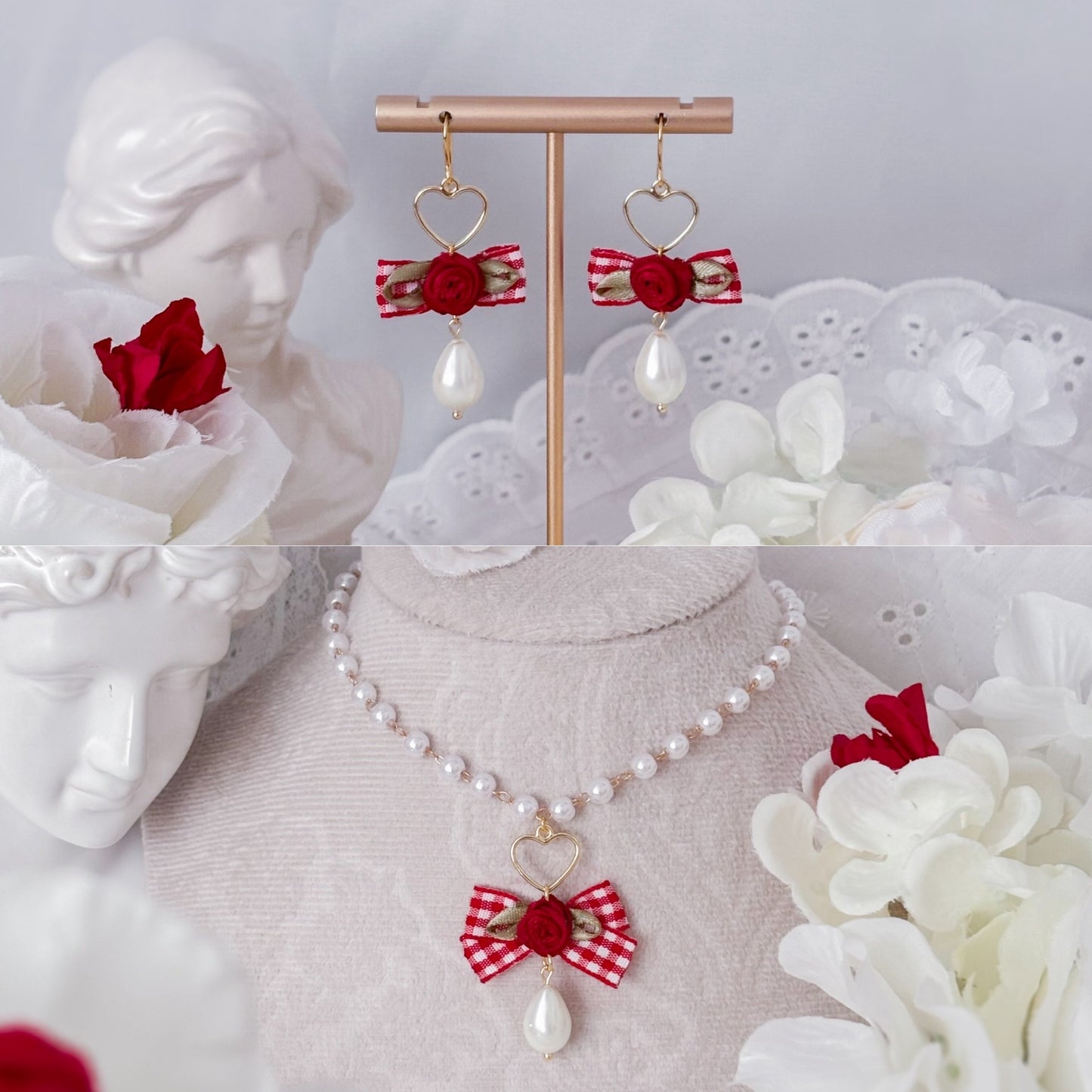 Rose Picnic Necklace set