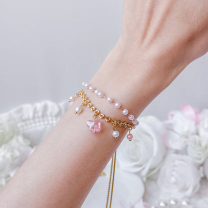 Pink Monarch bracelet