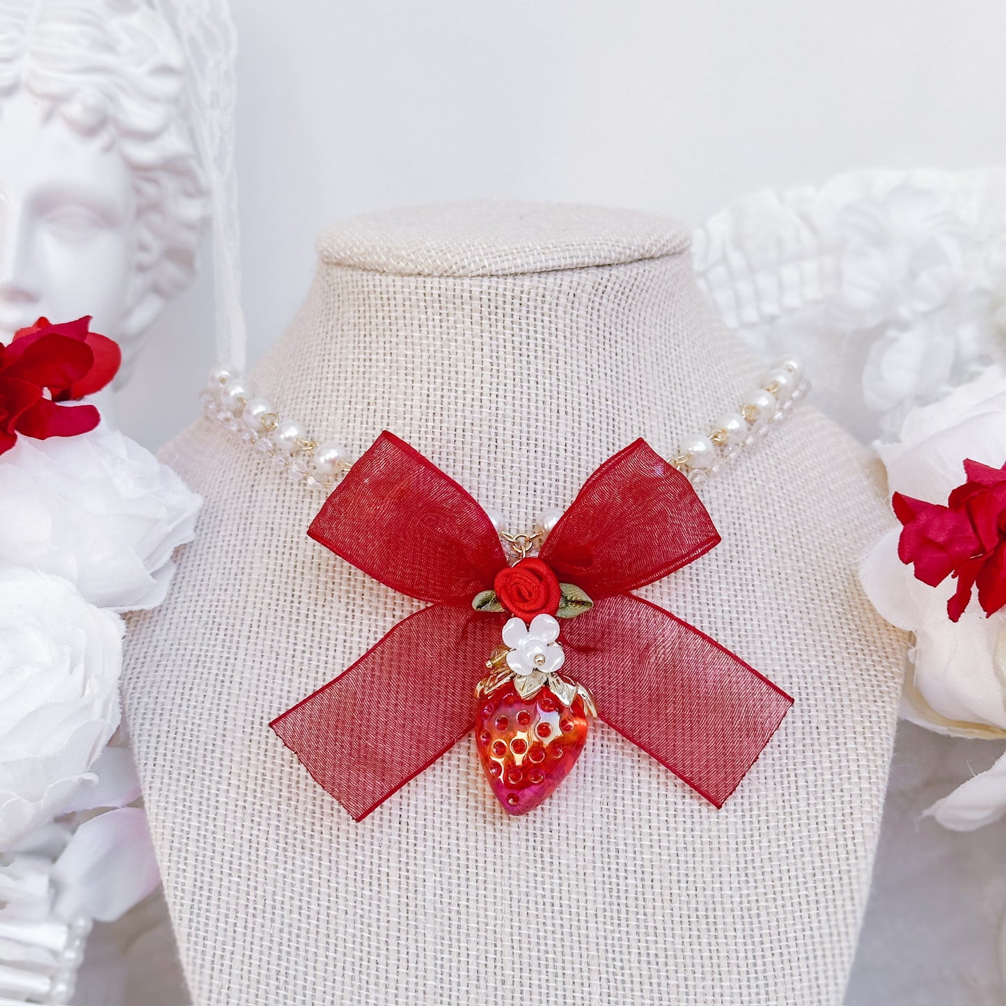 Red Strawberry Love necklace