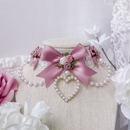 Mauve Rose Choker