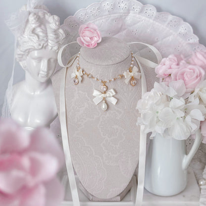 Cream Teatime choker