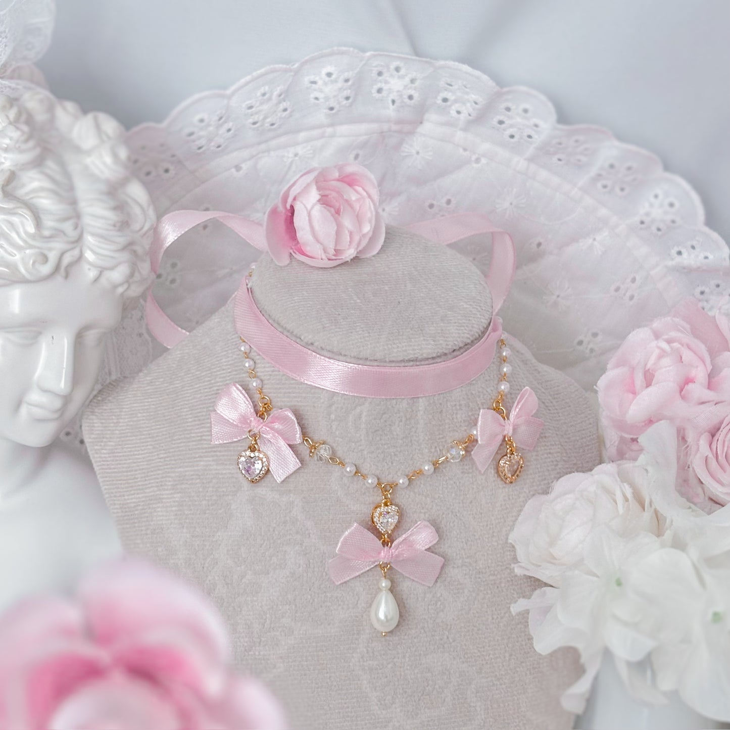 Pink Teatime choker