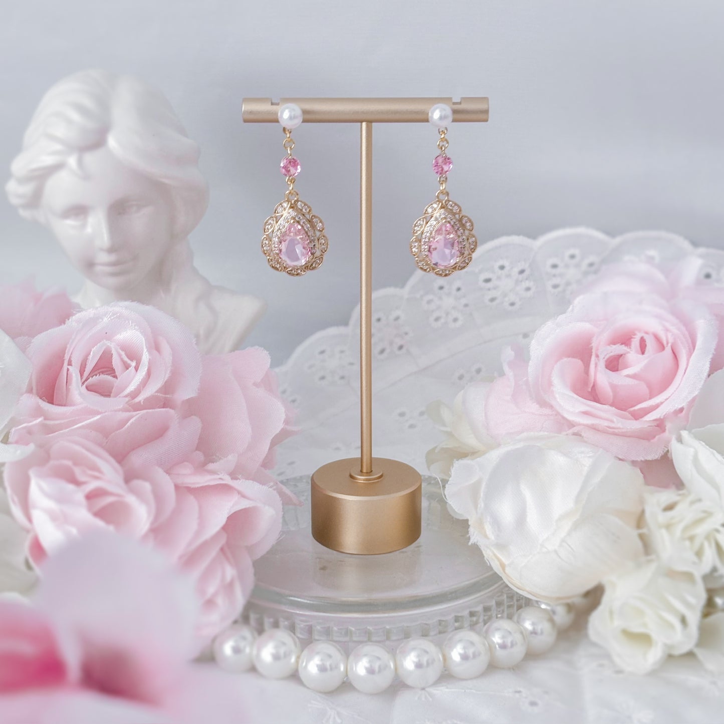 Pink Royal Earrings