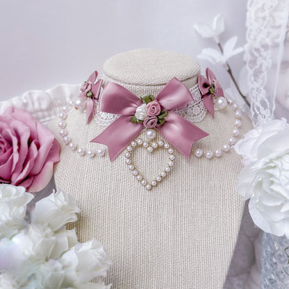 Mauve Rose Choker