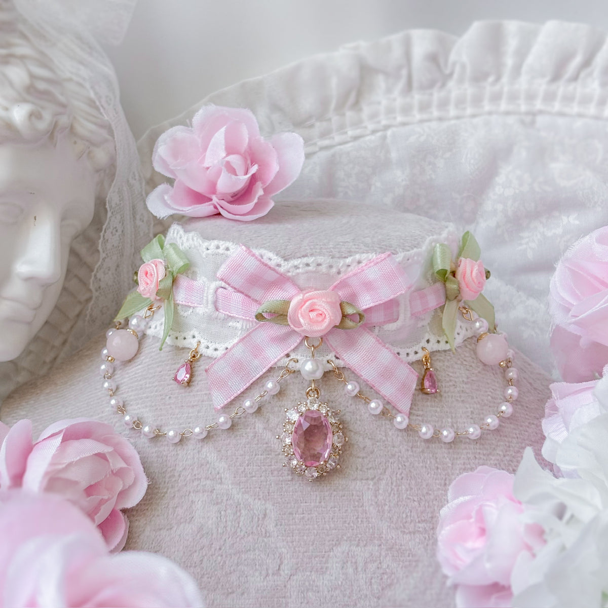 Matcha Rose choker