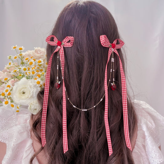 Strawberry Ruby bow