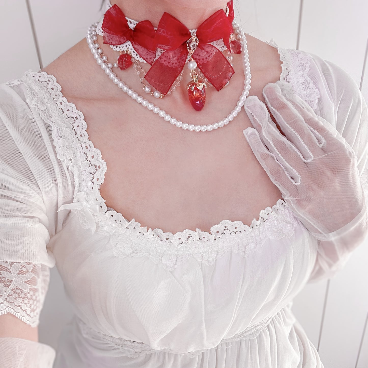 Red Strawberry Princess choker