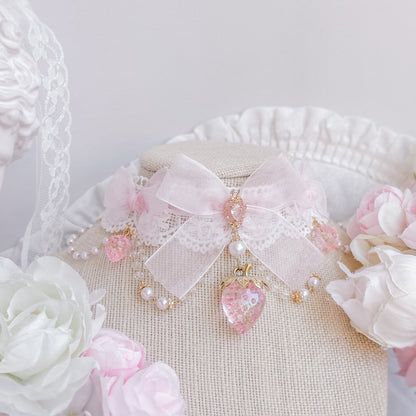 Pink Strawberry Princess choker