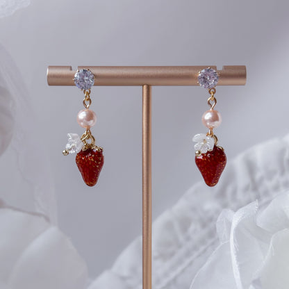 Strawberry Tart earrings