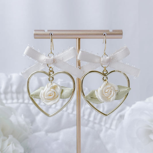 Cream Rosé earrings