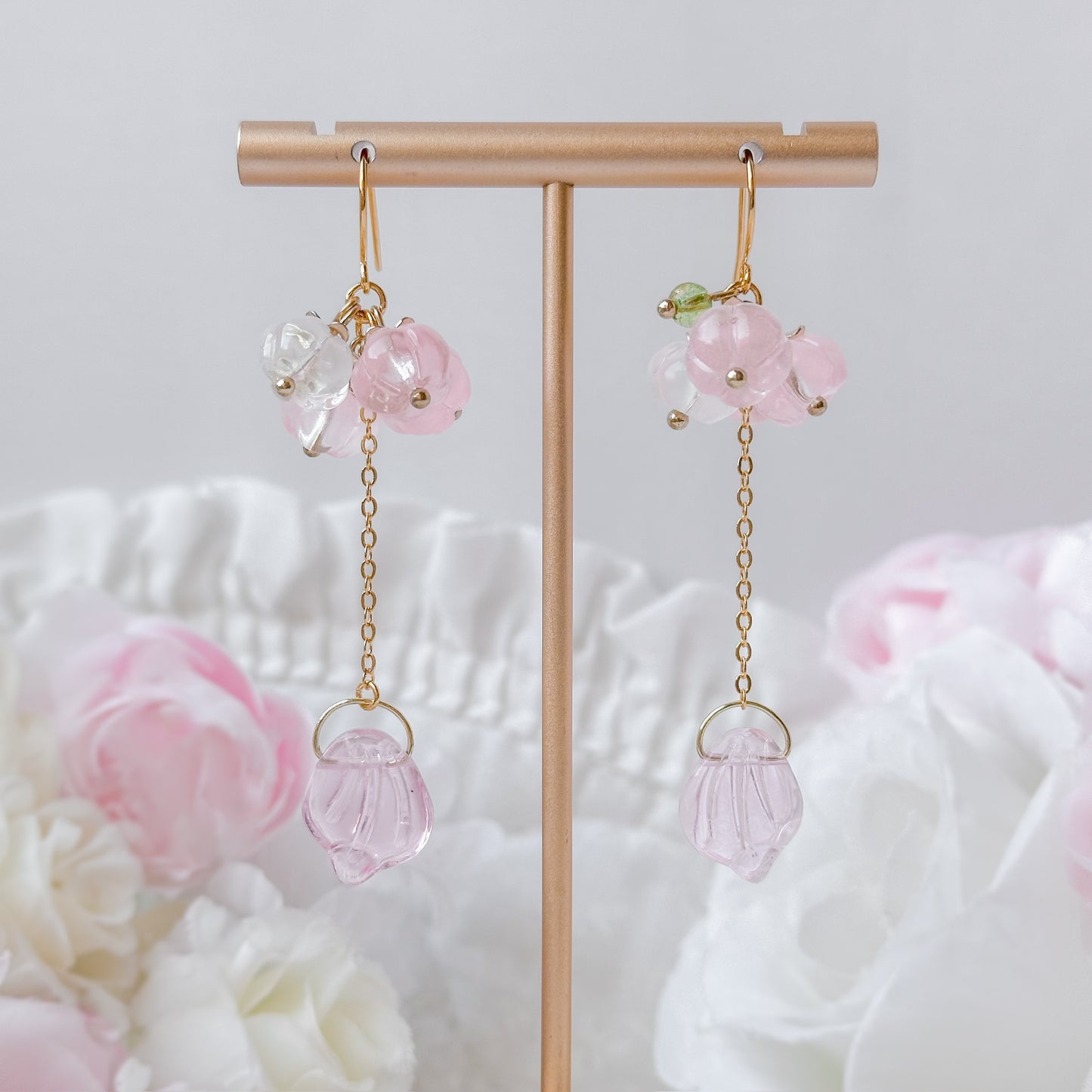 Pink Posie Earrings