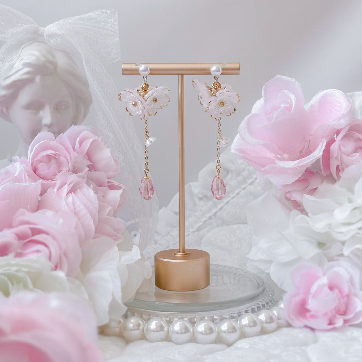 Pink Bloom earrings