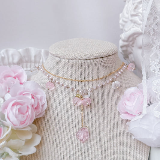 Pink Posie necklace