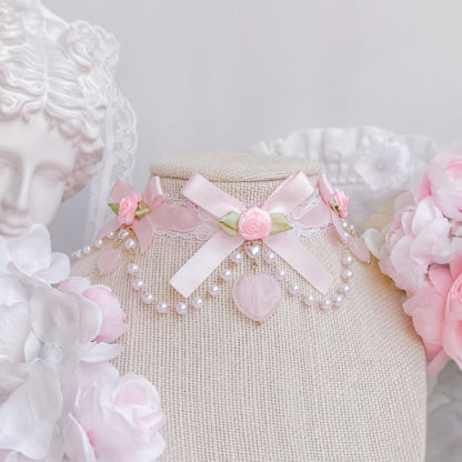 Pink Rosabelle choker