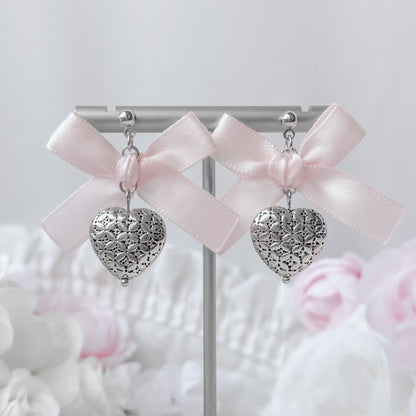 Silver Lockett earrings