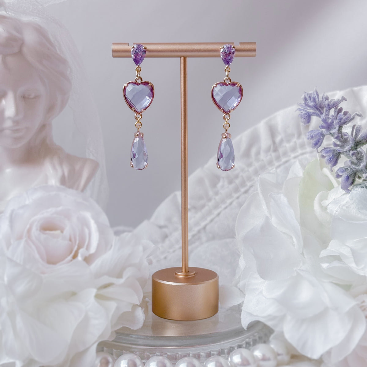 Pink Lavender earrings