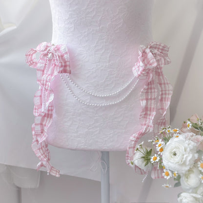 Blush Gingham Waist Pins