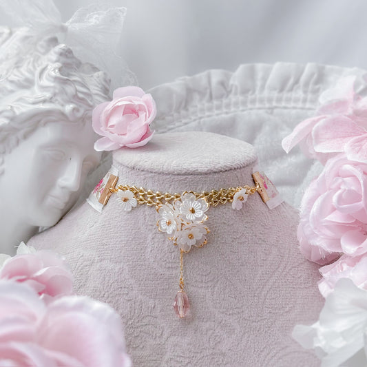 Pink Bloom choker