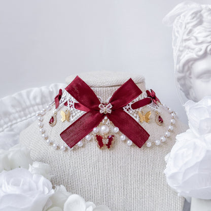 Ruby Butterfly choker