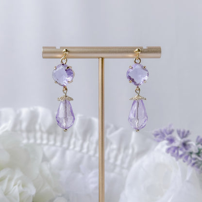 Lavender Lily earrings