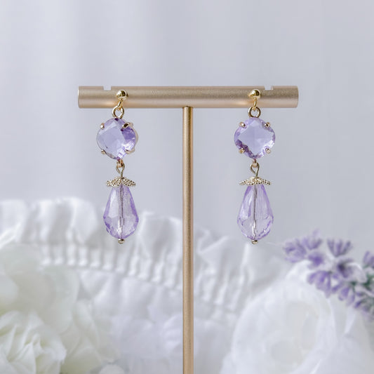 Lavender Lily earrings