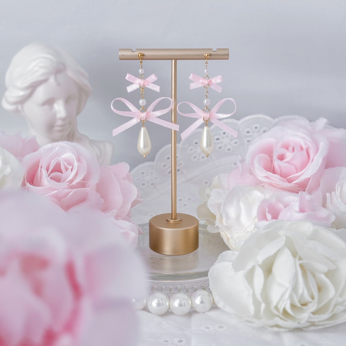 Pink Petale earrings
