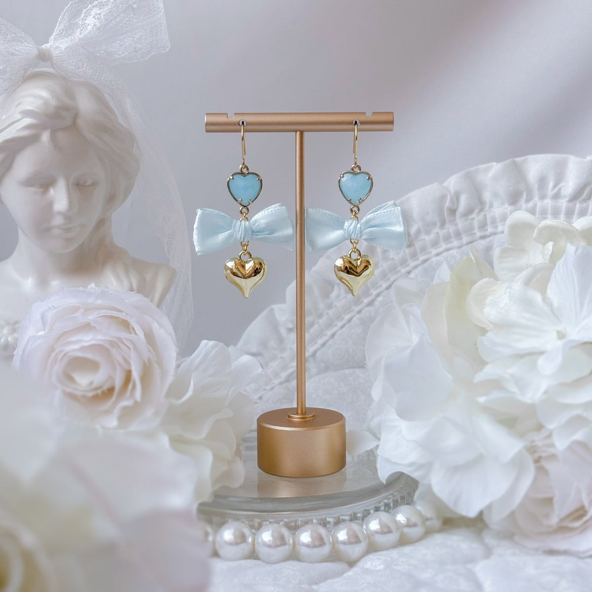 Misty Heart earrings