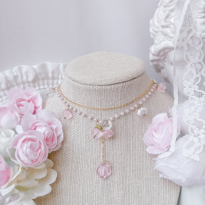 Pink Posie necklace