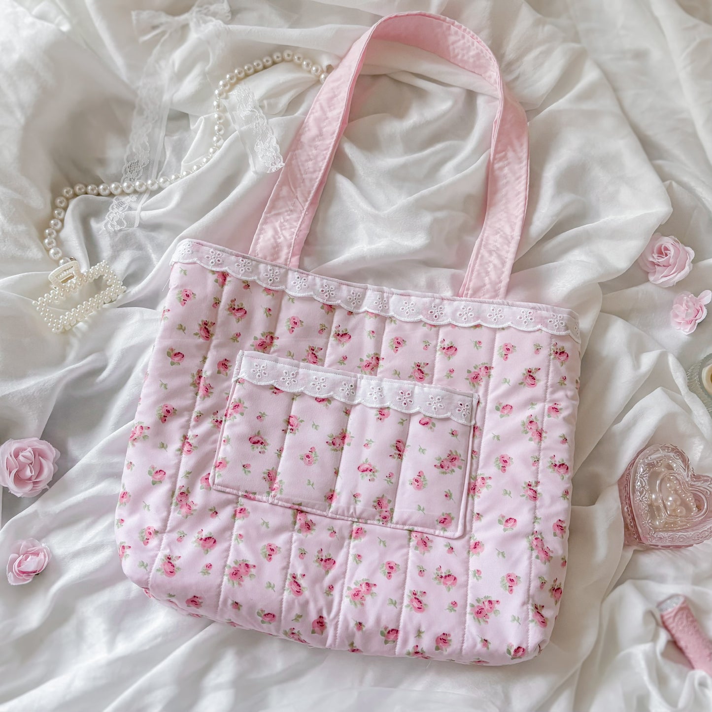 Rose Tea Tote