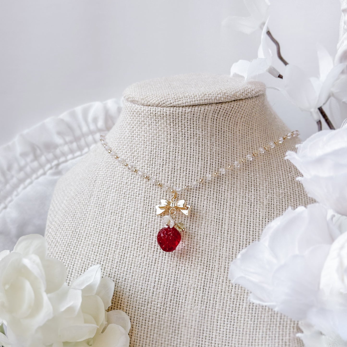 Strawberry Tea necklace