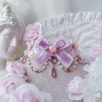 Pink Lavender Choker