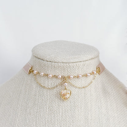 Pink Pearl Choker