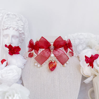 Red Strawberry Princess choker