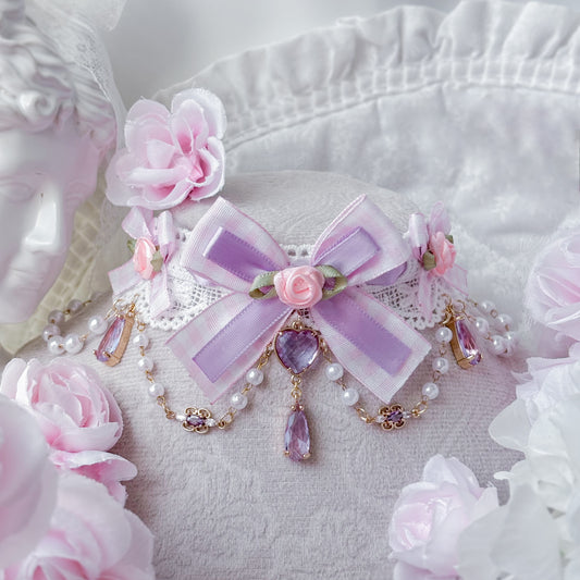 Pink Lavender Choker