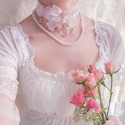 Pink Strawberry Princess choker