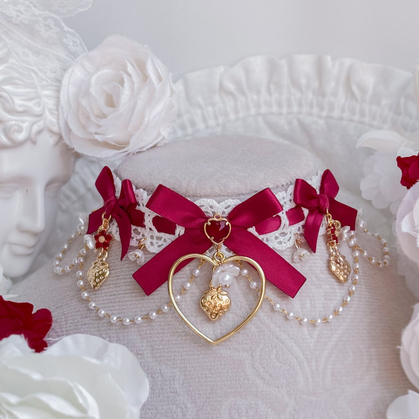 Strawberry Blossom choker