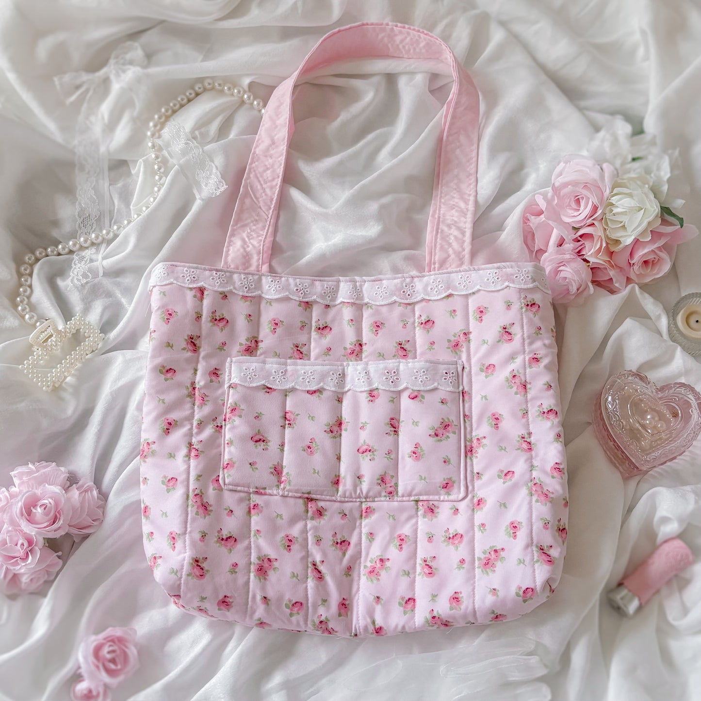 Rose Tea Tote