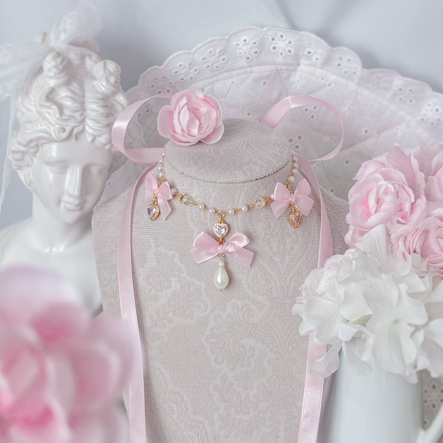 Pink Teatime choker