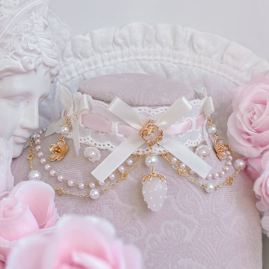 Strawberry Pearl Choker