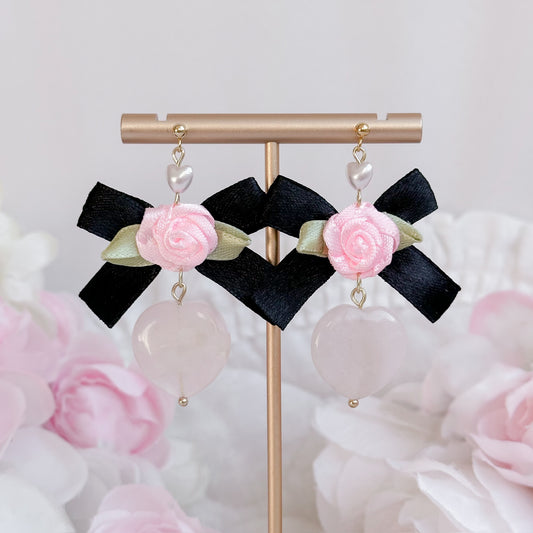 Black Rosabelle earrings