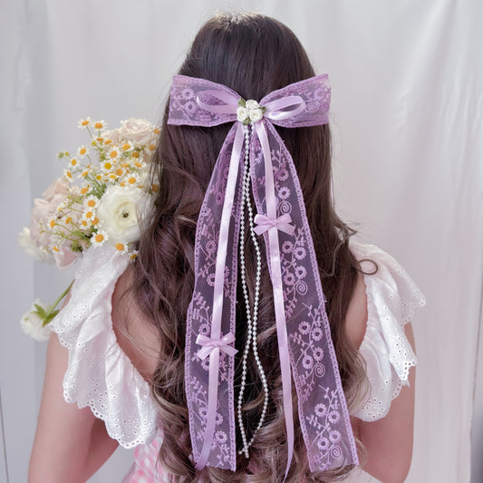 Lilac Lace bow