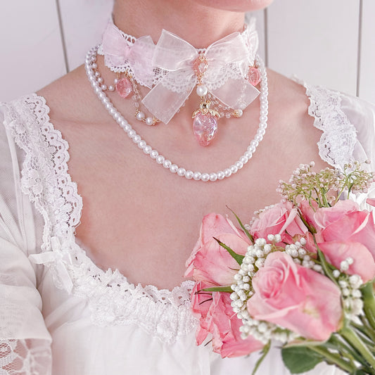 Pink Strawberry Princess choker