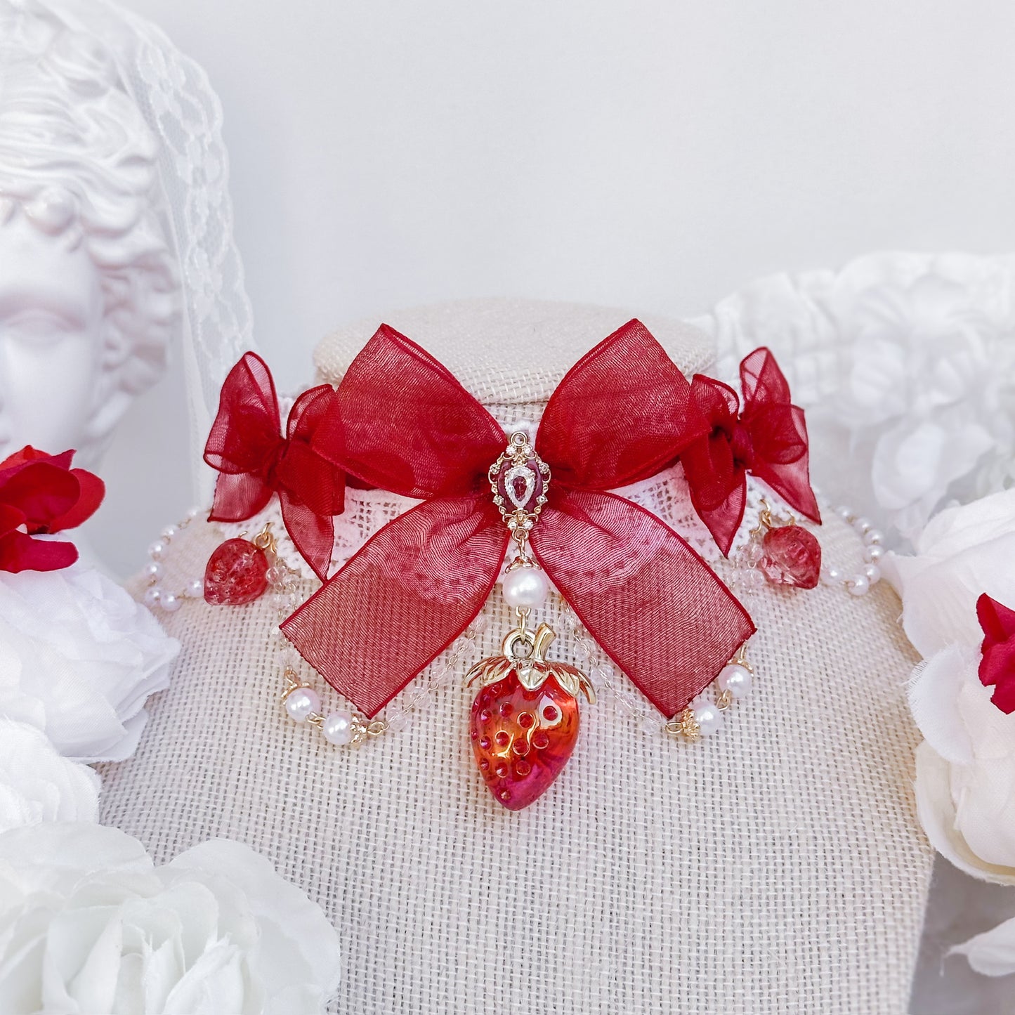 Red Strawberry Princess choker