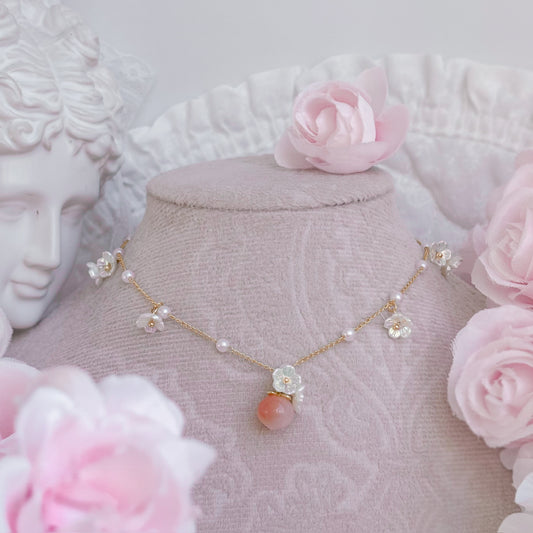 Peach Blossom necklace