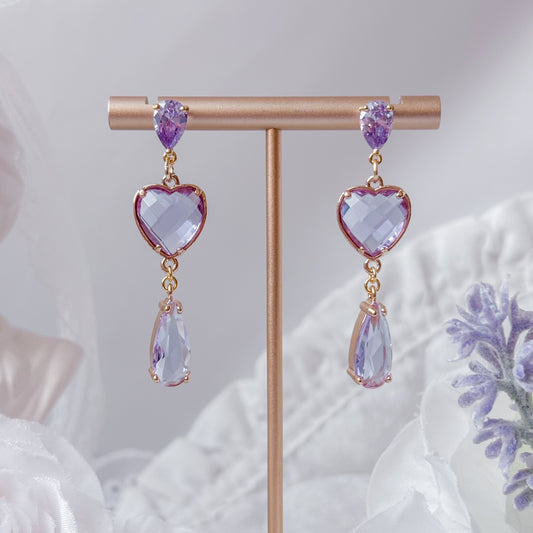 Pink Lavender earrings