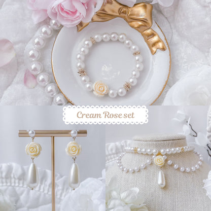 Cream Rose set