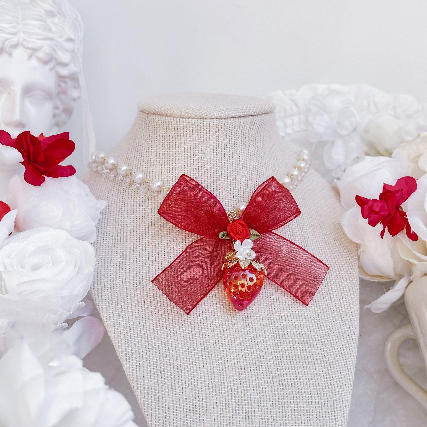 Red Strawberry Love necklace