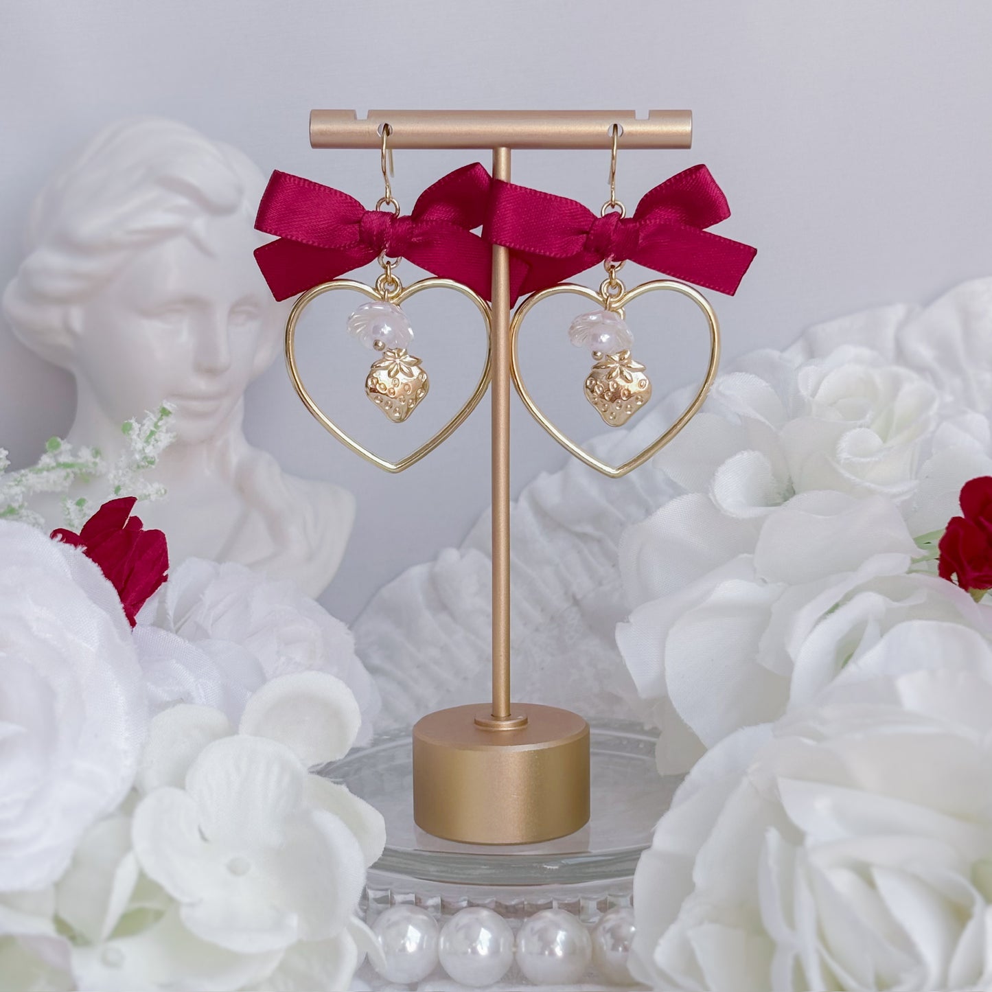 Strawberry Blossom earrings