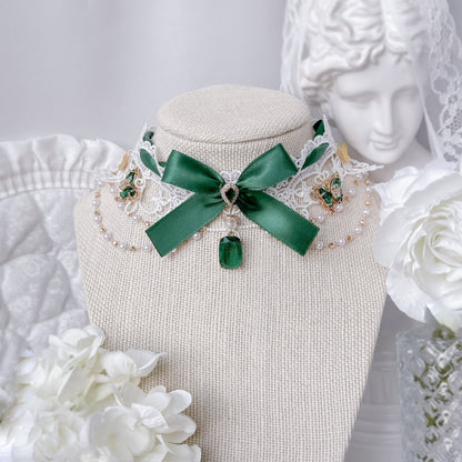 Emerald Butterfly choker